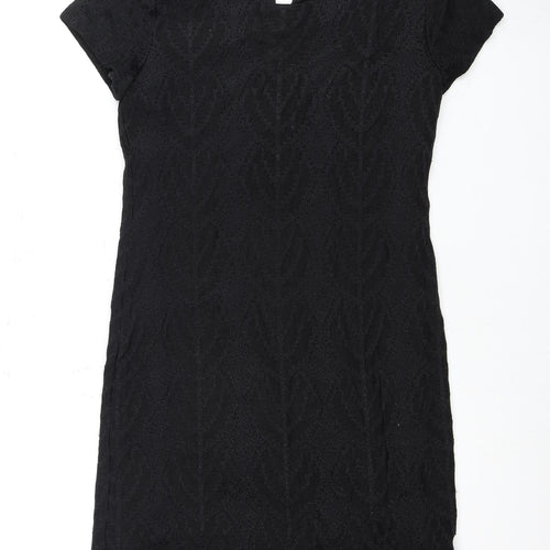 Liz Claiborne Women's Black Jacquard Dress M
