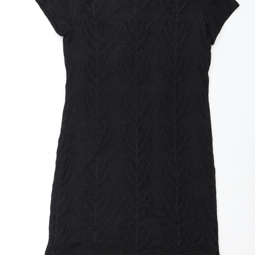 Liz Claiborne Women's Black Jacquard Dress M