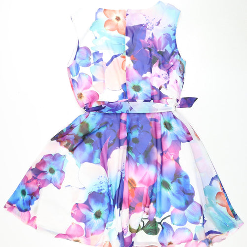Wallis Women's Multicoloured Floral Dress Size 16