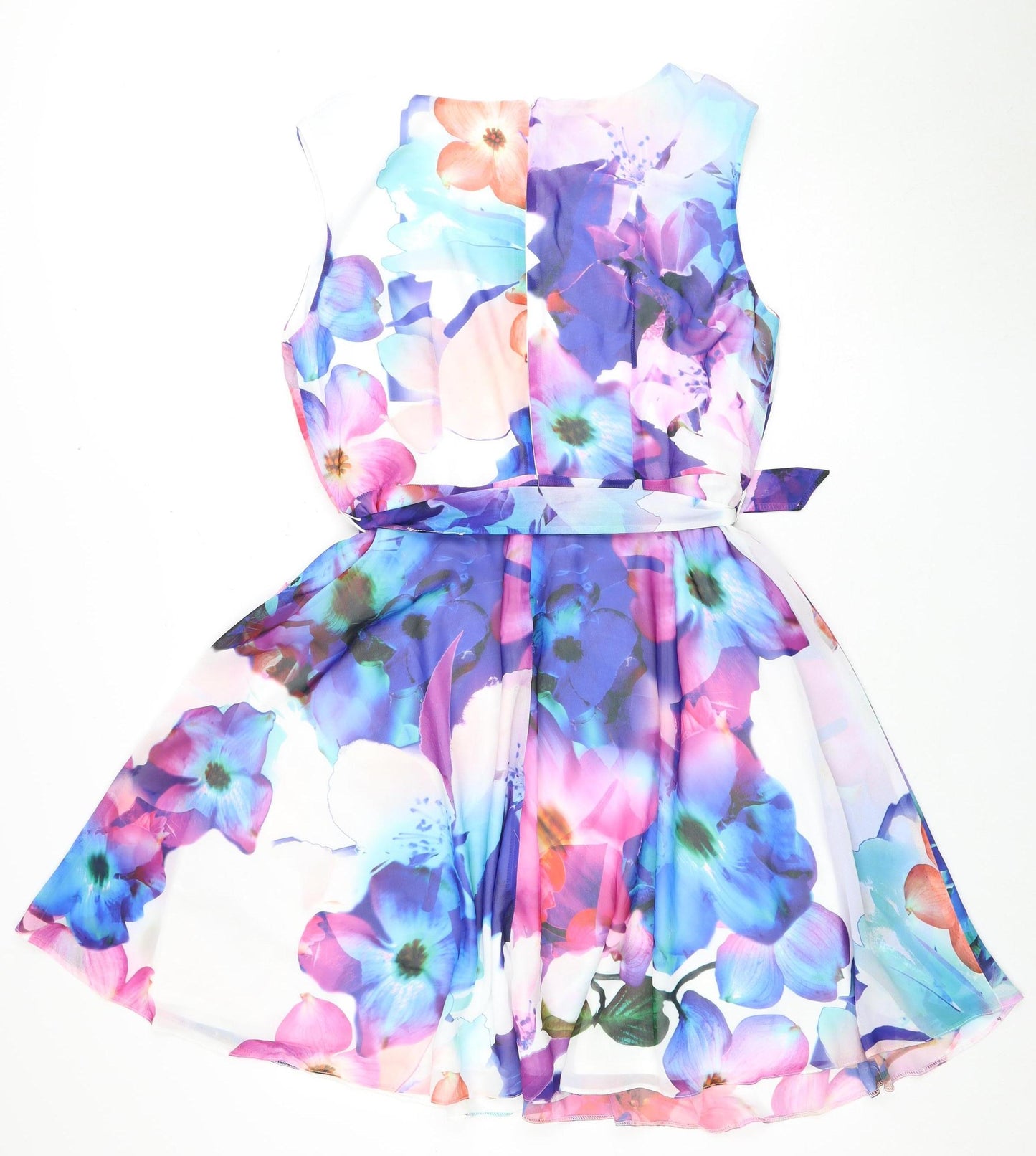 Wallis Women's Multicoloured Floral Dress Size 16