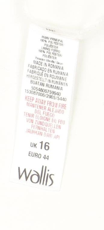 Wallis Women's Multicoloured Floral Dress Size 16