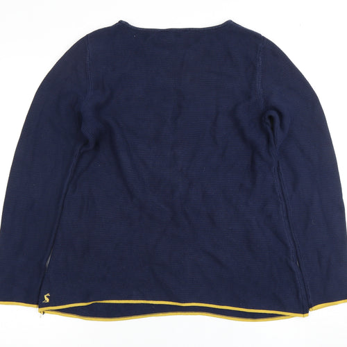 Joules Women's Blue Knit Pullover Jumper, Size 12