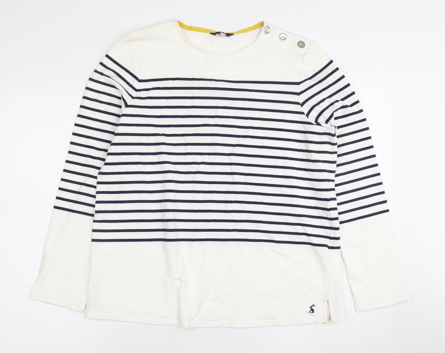 Joules Women's Multicoloured Striped T-Shirt Size 16