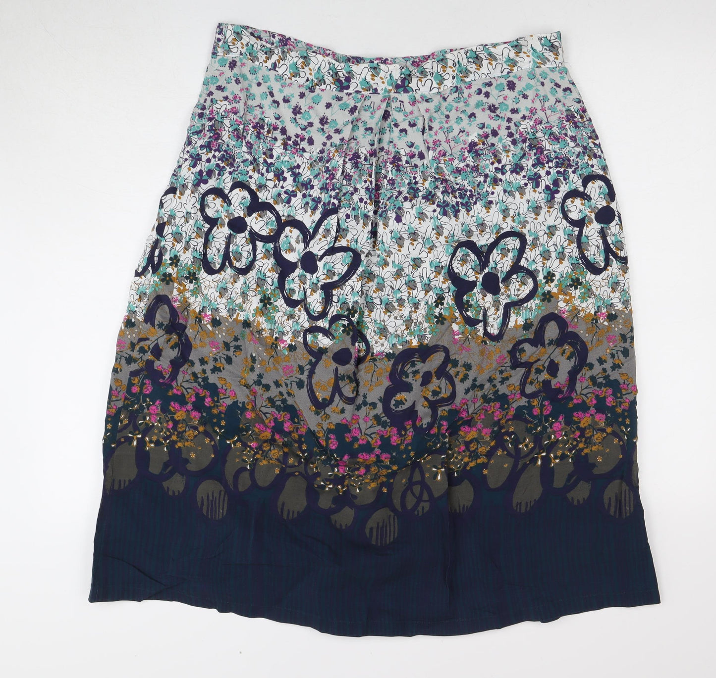 White Stuff Women's Multicoloured Floral Skirt, Size 8, Excellent Condition