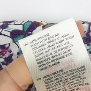 White Stuff Women's Multicoloured Floral Skirt, Size 8, Excellent Condition