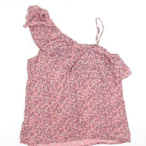 Hollister Women's Pink Floral Camisole Blouse, S