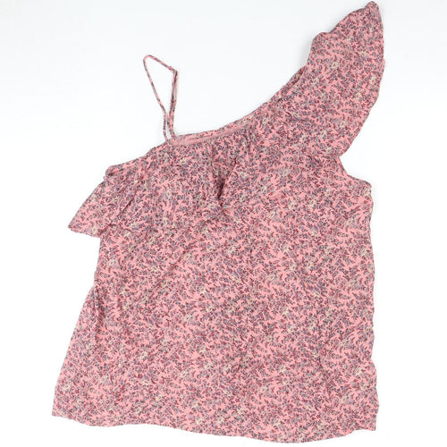 Hollister Women's Pink Floral Camisole Blouse, S