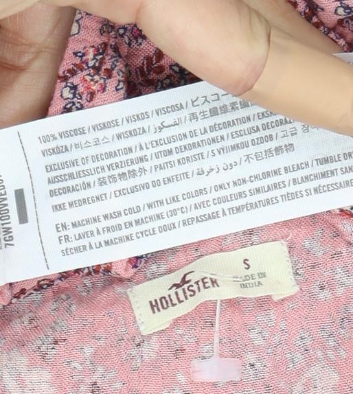 Hollister Women's Pink Floral Camisole Blouse, S