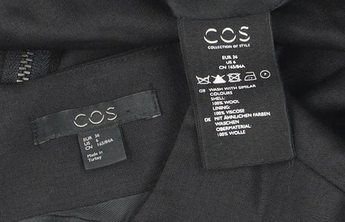 COS Women's Black Shift Dress Size 8 Workwear