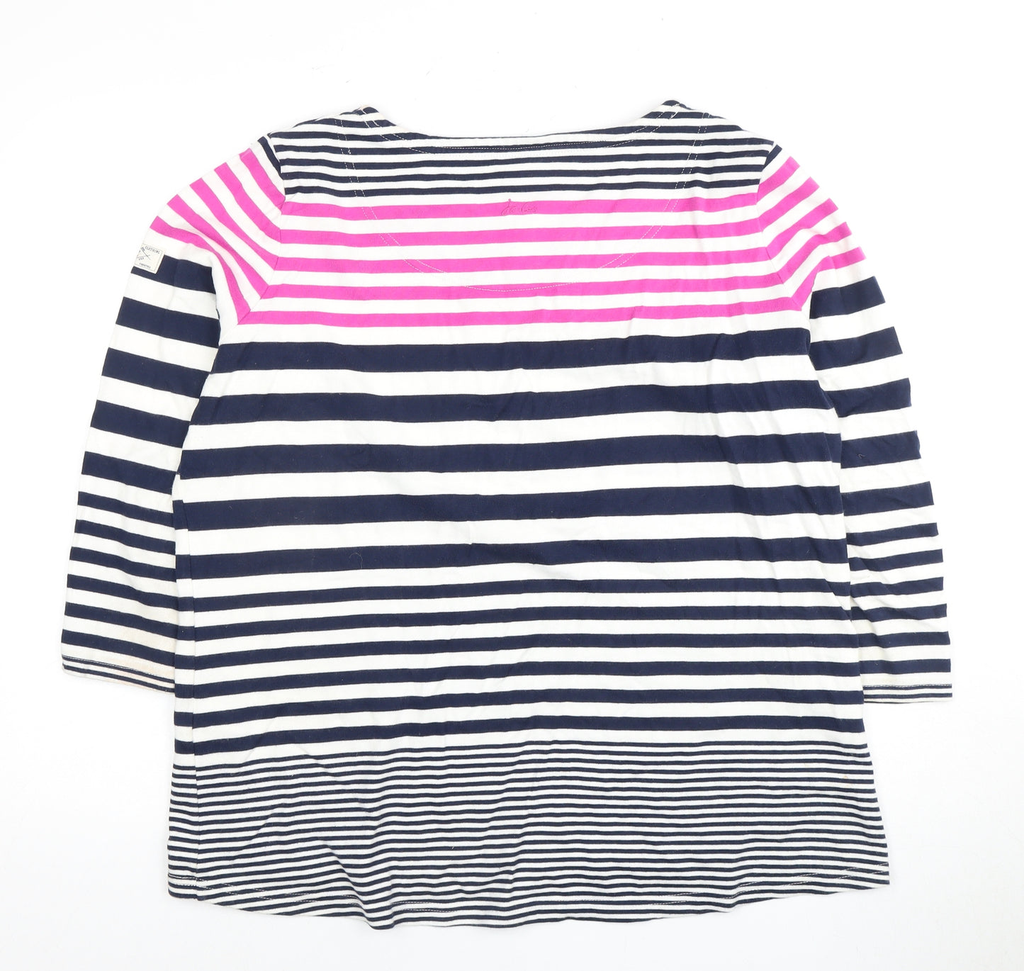 Joules Women's Multicoloured Striped T-Shirt, Size 14