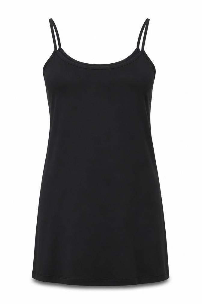 Front view of French Connection Women's Black Slip Dress M