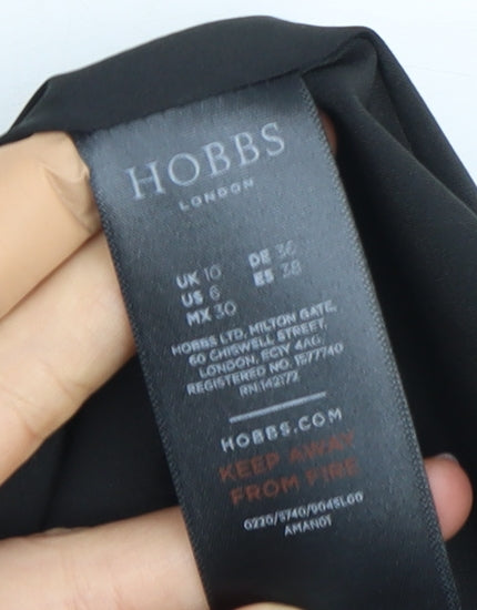 Hobbs Women's Black Dress, Size 10, Versatile Woven Style