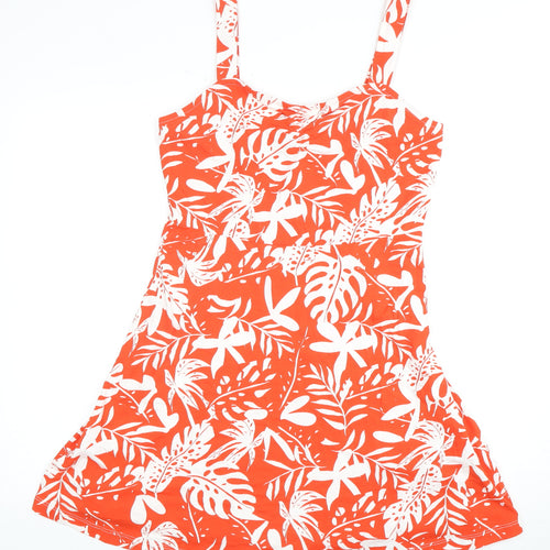 Friends Like These Women's Red A-Line Floral Dress, Size 10