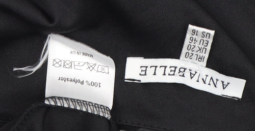 Annabelle Women's Black Butterfly Blouse Size 18