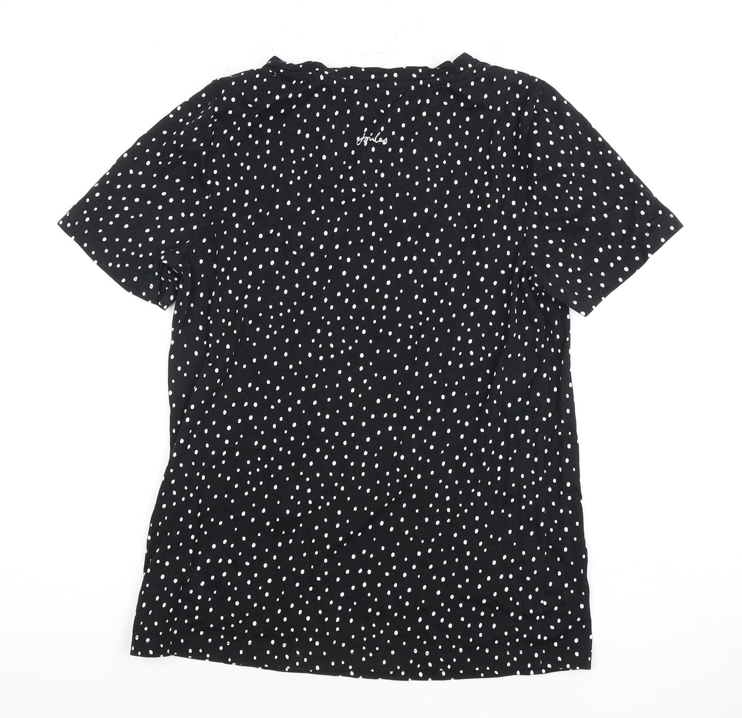 Joules Women’s Black Polka Dot T-Shirt Size 2