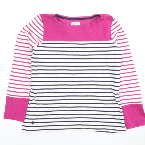 Joules Women's Striped Long Sleeve T-Shirt Size 8