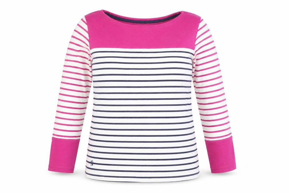Joules Women's Striped Long Sleeve T-Shirt Size 8