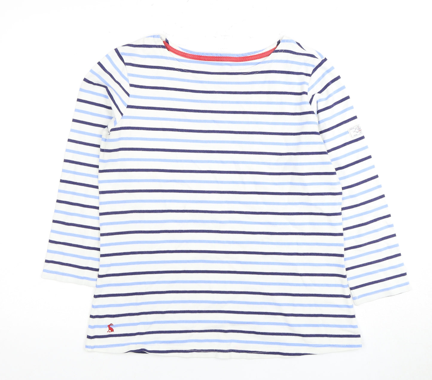 Joules Women's Multicoloured Striped T-Shirt Size 12