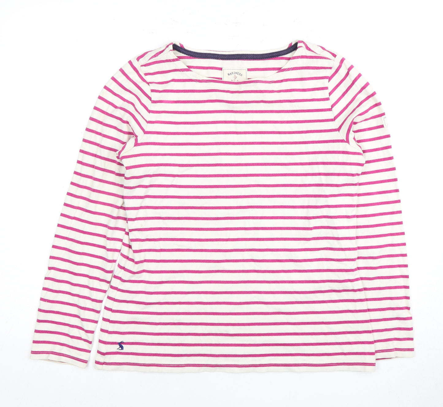 Joules Women's Multicoloured Striped T-Shirt Size 10
