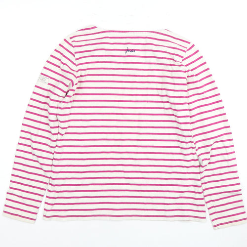 Joules Women's Multicoloured Striped T-Shirt Size 10