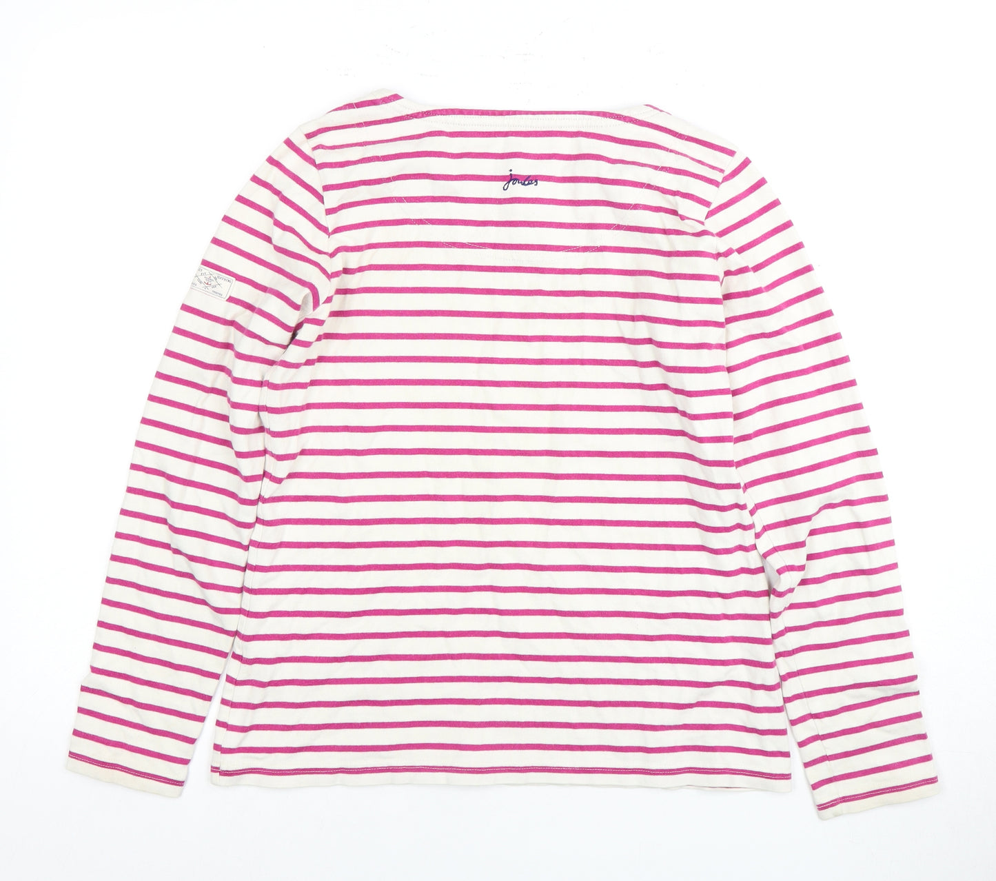 Joules Women's Multicoloured Striped T-Shirt Size 10