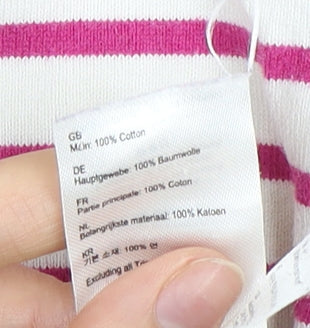 Joules Women's Multicoloured Striped T-Shirt Size 10