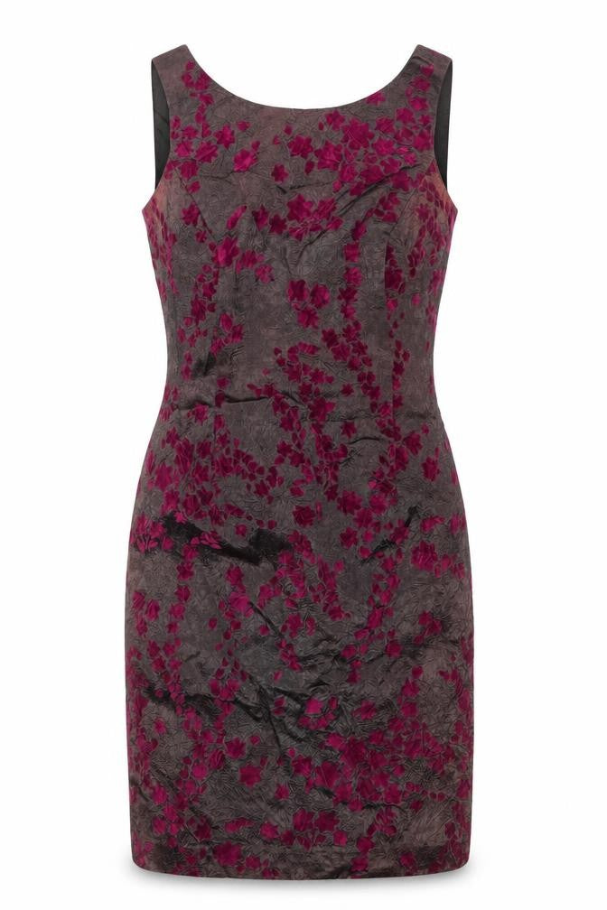 Front view of Hobbs Women’s Multicoloured Sheath Dress, size UK 12