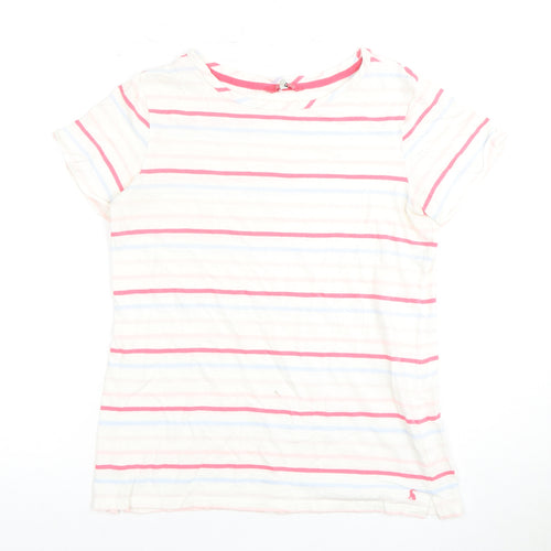 Joules Women’s Multicoloured Striped T-Shirt Size 10