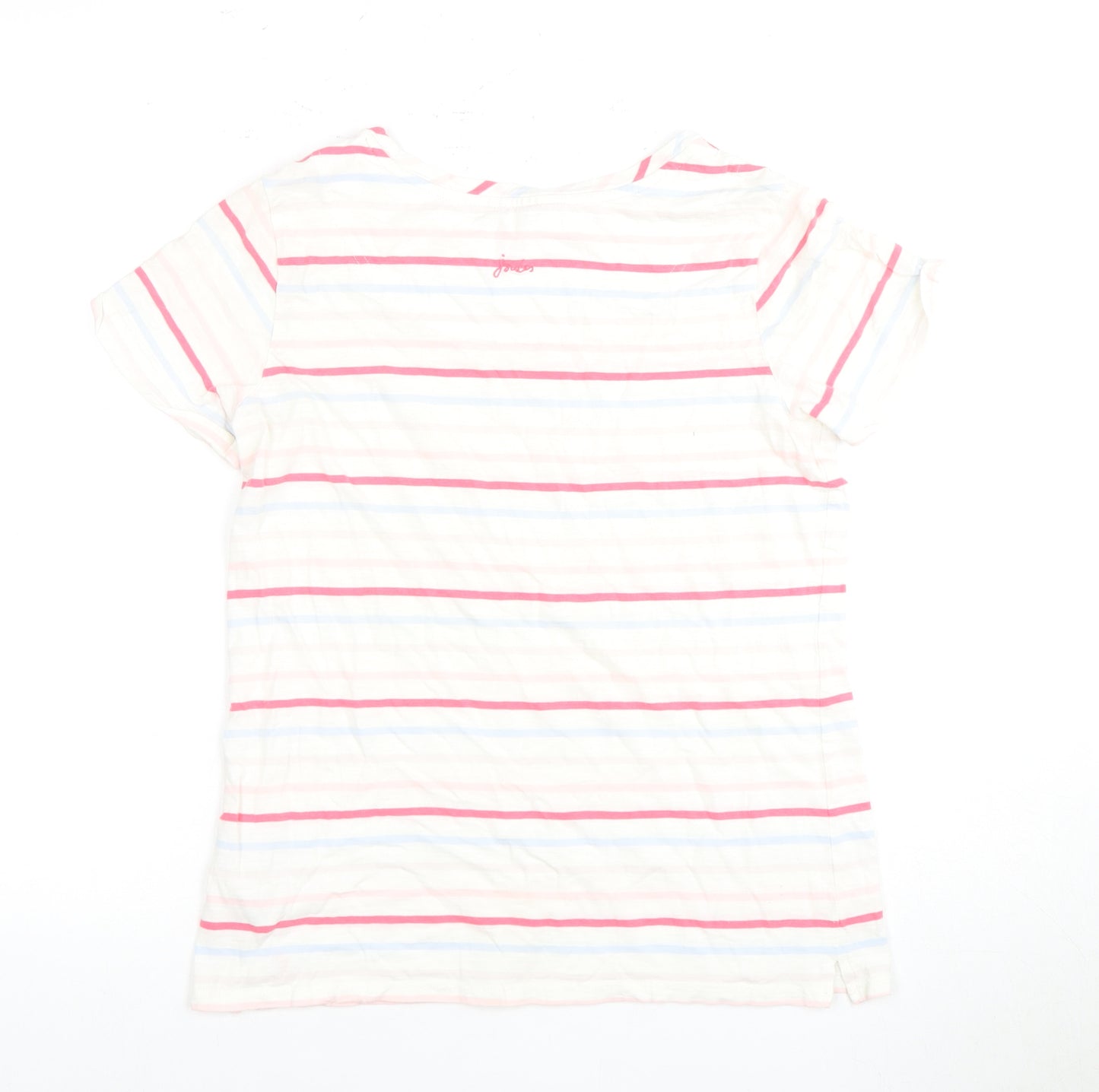 Joules Women’s Multicoloured Striped T-Shirt Size 10