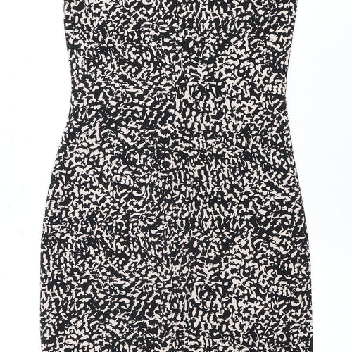 Austin Reed Women’s Black Strapless Animal Print Dress