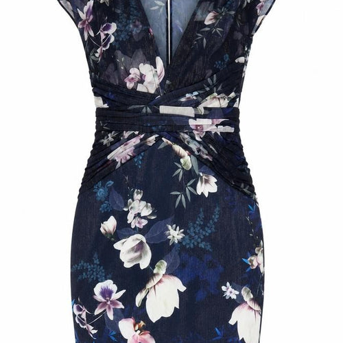 Lipsy Women's Floral Strapless Bodycon Dress, Size 8