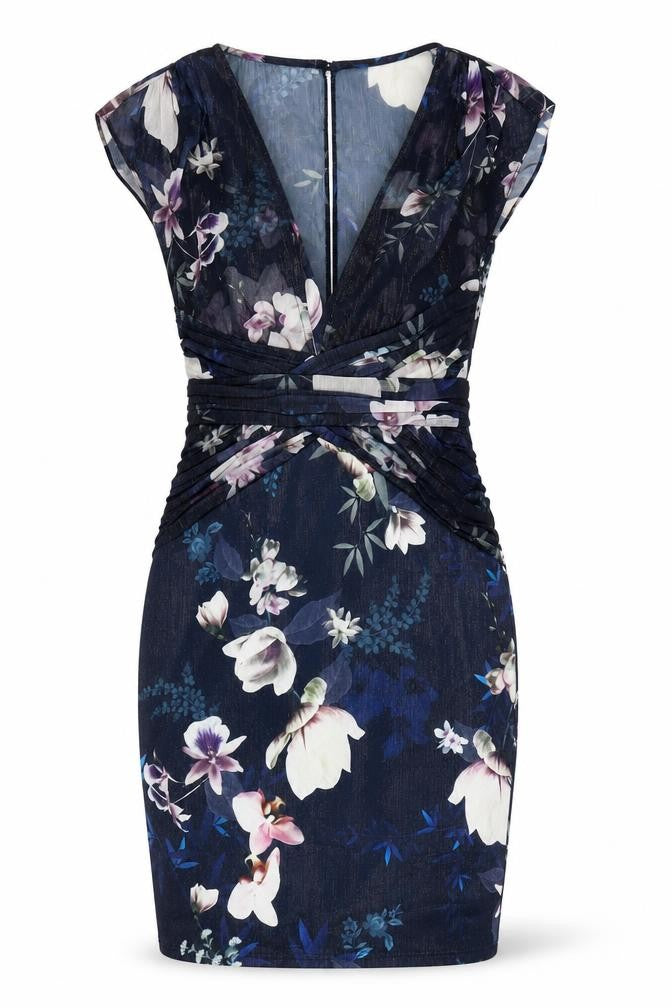 Lipsy Women's Floral Strapless Bodycon Dress, Size 8
