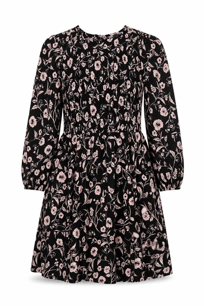 Dorothy Perkins Women's Black Floral Dress Size 12