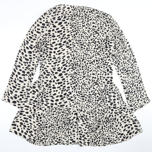 Girl In Mind Women's Black Animal Print A-Line Dress Size 10
