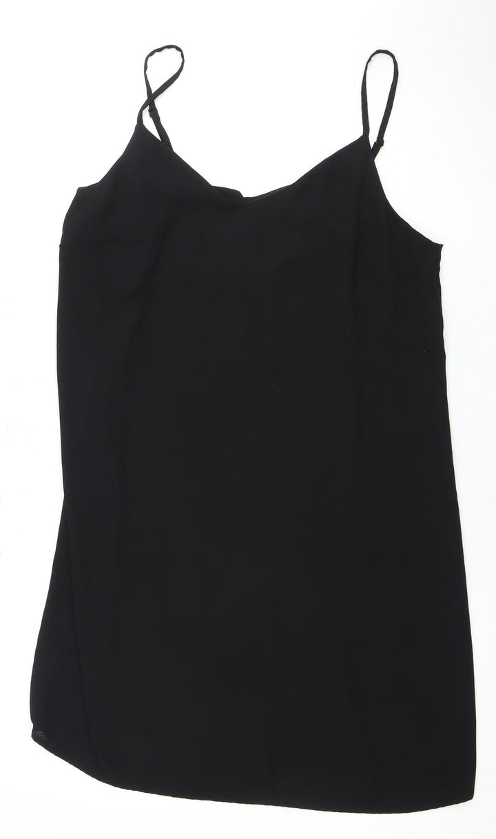 New Look Women's Black Slip Dress Size 12