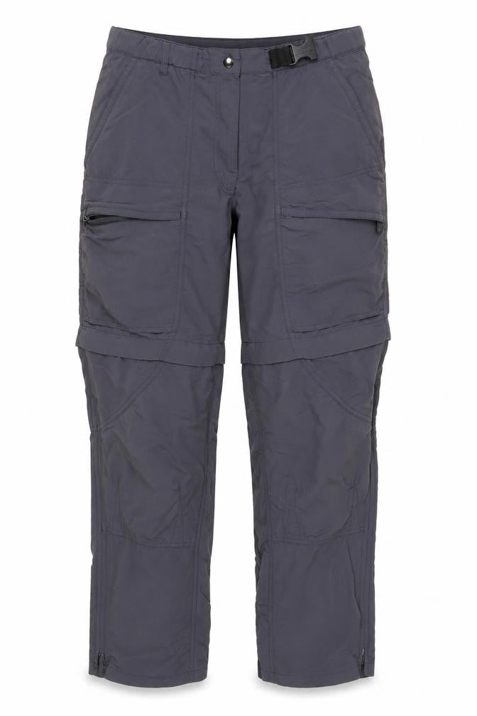 Front view of Rohan Women's Black Cropped Trousers XS