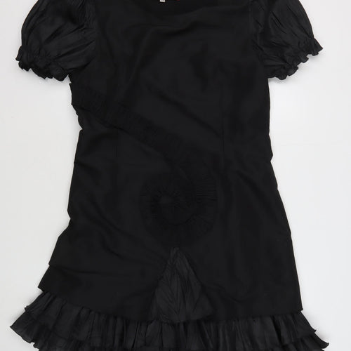 L33 Women's Size 14 Black Dress with Ruffle
