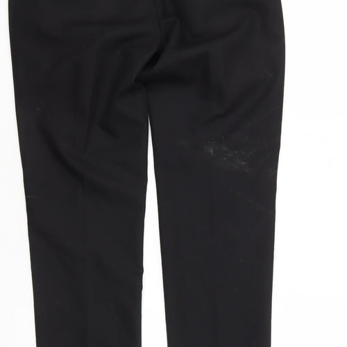 Moss London Men's Black Regular Fit Trousers