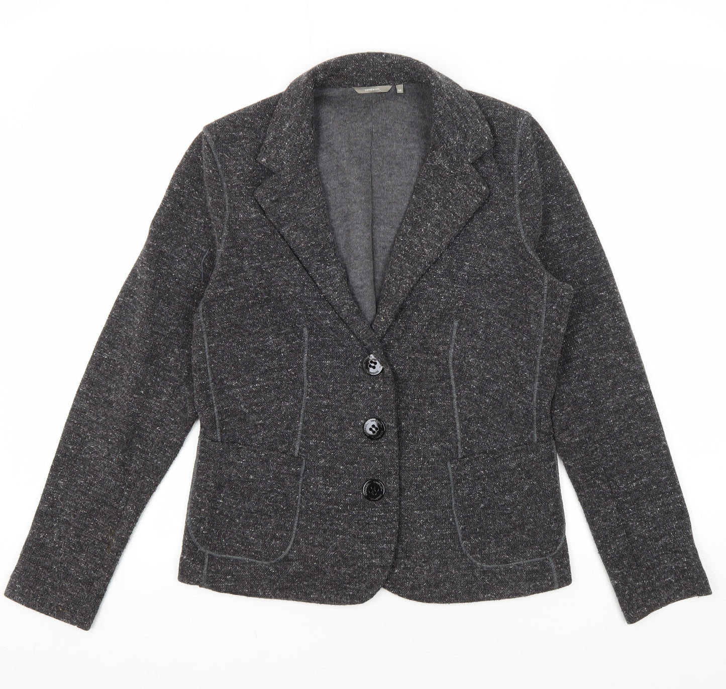 Sandwich Women's Grey Blazer Jacket, Size M, Business Casual
