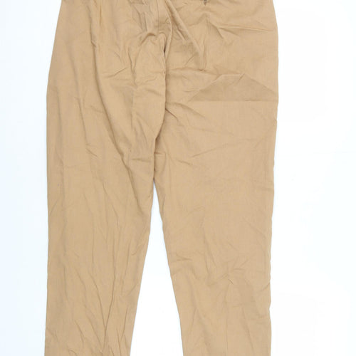 Wallis Women's Beige Regular Fit Trousers Size 14