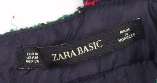 Zara Women's Multicoloured Plaid Pinafore Skirt M