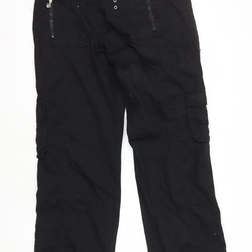 Golddigga Women’s Black Cargo Trousers Size 14