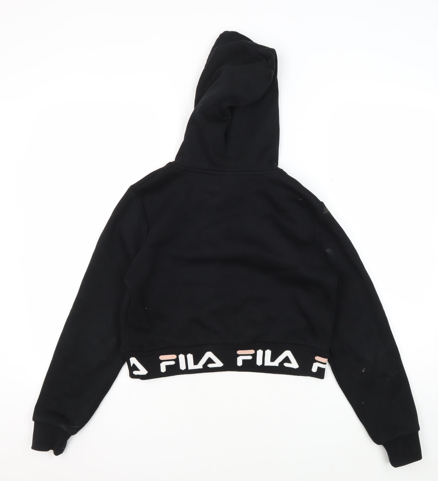 Fila Girls Black Logo Pullover Hoodie 3XS