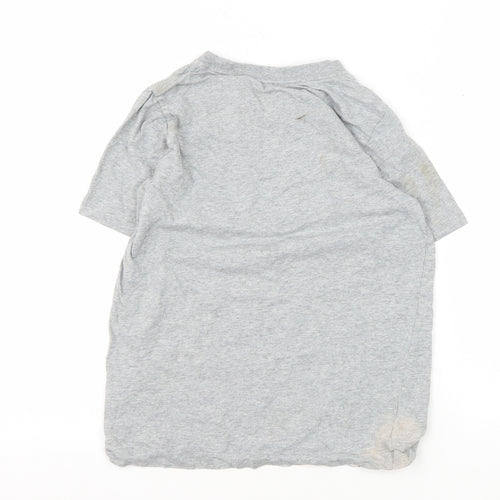 Nike Boys Grey Logo T-Shirt - Medium, Casual Style