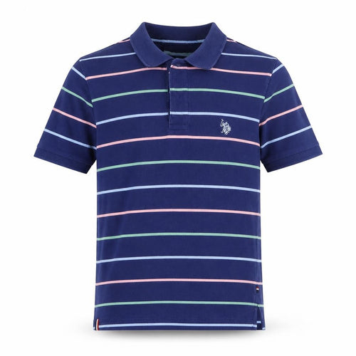 U.S. Polo Assn. Men's Blue Striped Polo Shirt S