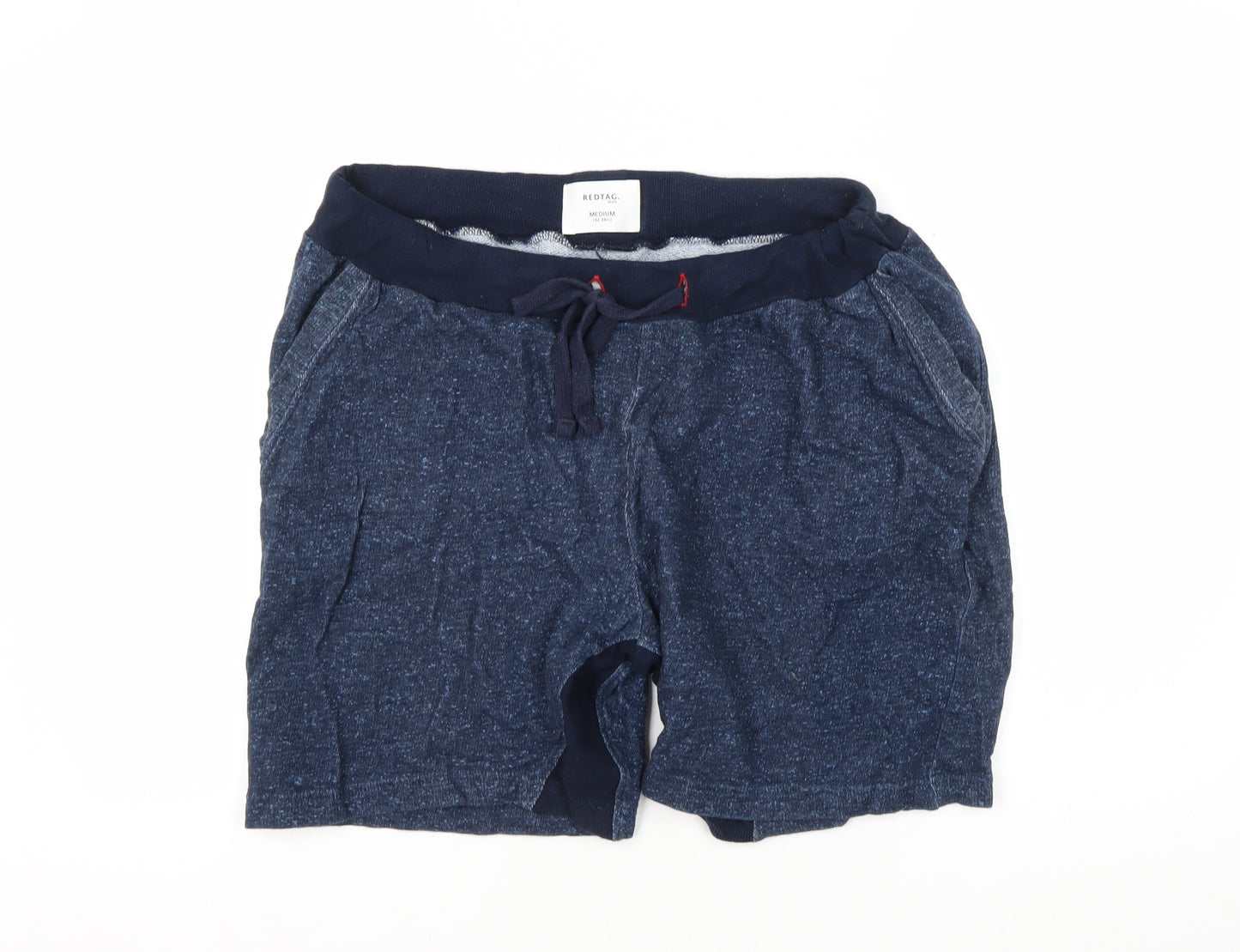 Redtag Men's Blue Sweat Shorts Medium Casual Cotton