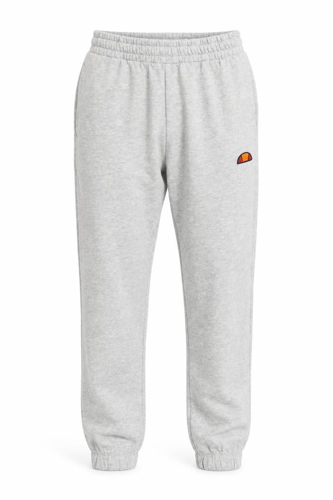 Front view of Ellesse Men's Grey Jogger Trousers, size S, Casual Comfort