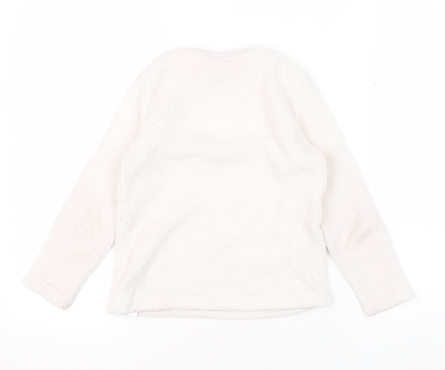 Disney Girls White Minnie Mouse Fleece Pyjama Top 6-7 Years