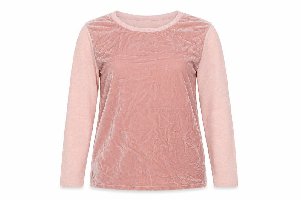 RJR. John Rocha Women's Pink Velvet Blouse, Size 16