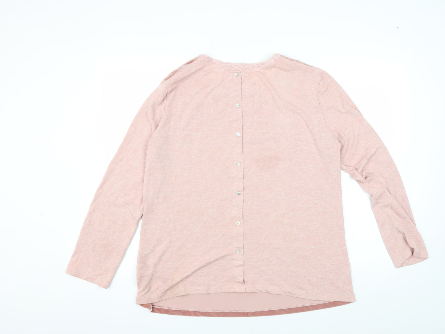 RJR. John Rocha Women's Pink Velvet Blouse, Size 16